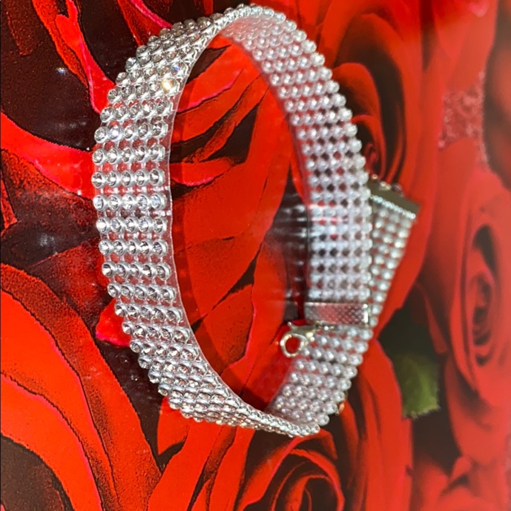 Rhinestone choker